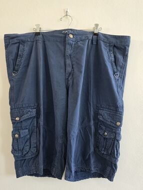 M. Society Blue Cargo Shorts with Multiple Pockets Size 44